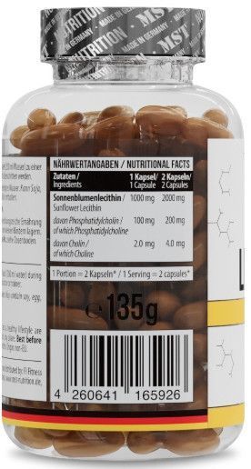 Соняшниковий лецитин MST Sunflower Lecithin 2160 mg 90 капс 23094 фото