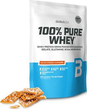 Протеин BioTech 100% Pure Whey 454 g солоная карамель 8727-12 фото