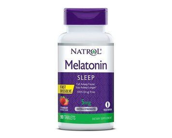 Natrol Melatonin 5 mg Fast Dissolve 90 tabs strawberry 19251 фото