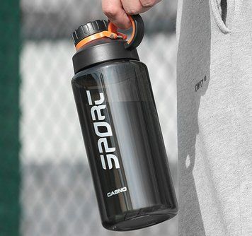 Бутылка для напитков воды Casno Waterbottle KXN-1234 500 мл серая 21556 фото