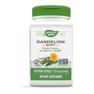 Екстракт кореня кульбаби Nature's Way Dandelion Root 100 вегетаріанських капсул 22641 фото