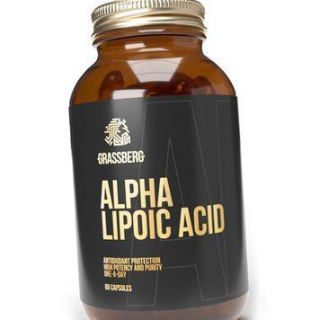 Альфа липовая кислота Grassberg Alpha Lipoic Acid 60 капсул 20231 фото