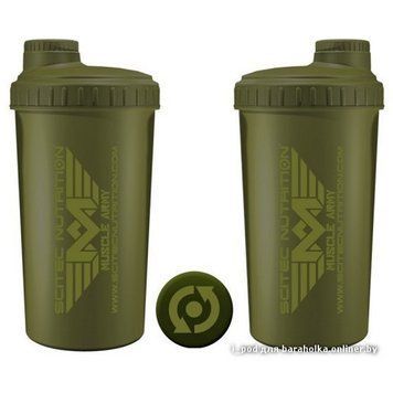 Шейкер Scitec Shaker Muscle Army Green 700 мл / зеленый 4543 фото