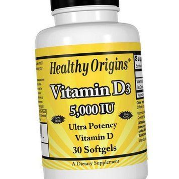 Вітамін Д3 Healthy Origins Vitamin D3 5000 IU 30 капсул 18407 фото