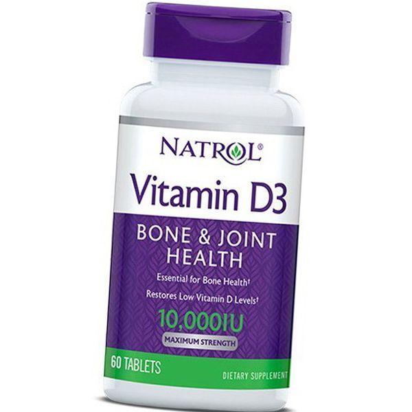 Витамин D3 Natrol Vitamin D3 10000 IU 60 таблеток 11511 фото