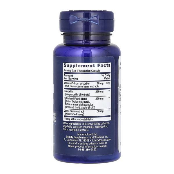 Кверцитин Life Extension Optimized Quercetin 250 mg 60 раст капс 2976278004 фото