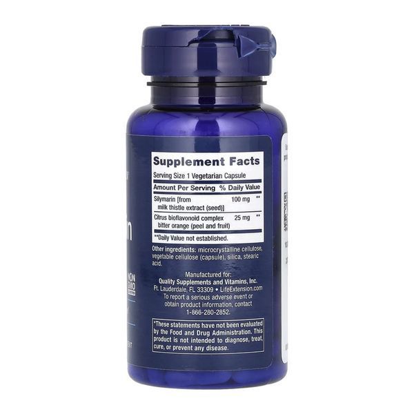 Силимарин Life Extension Silymarin 100 mg 90 veg caps 2956572159 фото