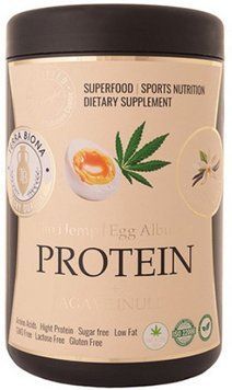 Яично-конопляний протеин Terra Biona Hemp Protein + Agave Inulin 700 g ваниль 23626-02 фото