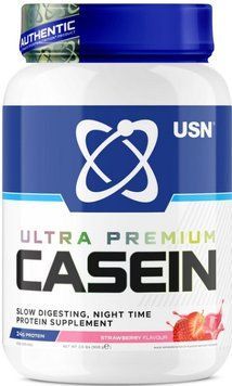 Казеїновий протеїн USN Ultra-Premium Casein, 908 г, полуниця 6588 фото