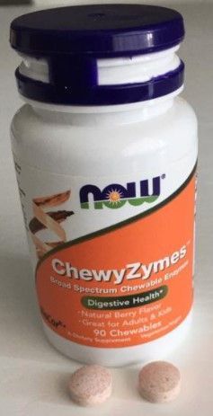 Ензими і ферменти NOW Chewy Zymes 90 жувальних таблеток 18770 фото
