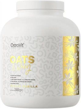 Вуглеводи вівсяні з протеїном OstroVit Oats&Whey 2 kg ваніль 23392-03 фото