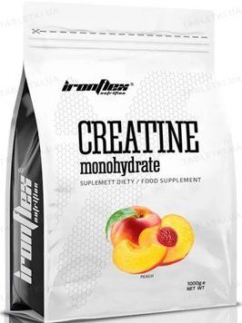 Креатин моногідрат для росту м'язів та витривалості IronFlex Creatine monohydrate 1 kg персик 3008631948 фото