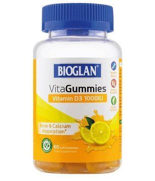 Вітамін д3 жувальні мармеладки Bioglan Vitamin D3 1000 IU 60 шт Лимон 21306 фото