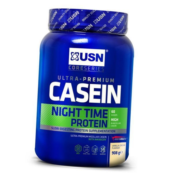 Казеиновый протеин USN Ultra-Premium Casein, 908 г, клубника 6588 фото