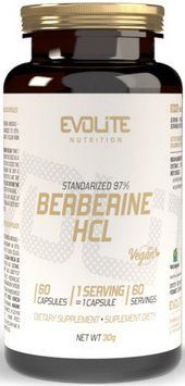Берберин экстракт Evolite Nutrition Berberine HCL 400 mg 60 veg caps 22213 фото