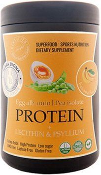 Горохово-яичный протеин Terra Biona Pea Isolate Protein + Lecithin & Psyllium 700 g банан 23625-04 фото