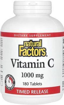 Витамин С Natural Factors Vitamin C 1000mg 180 таб 2956577083 фото