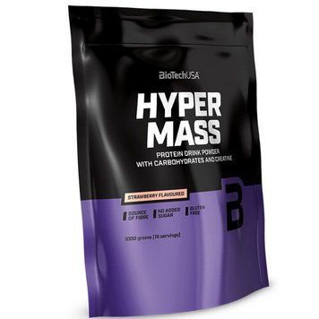 Високовуглеводний гейнер для набору ваги BioTech Hyper Mass 5000 1000 г 3 фото