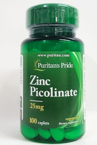 Цинк пиколинат Puritan's Pride Zinc Picolinate 25 mg 100 таб 8967 фото