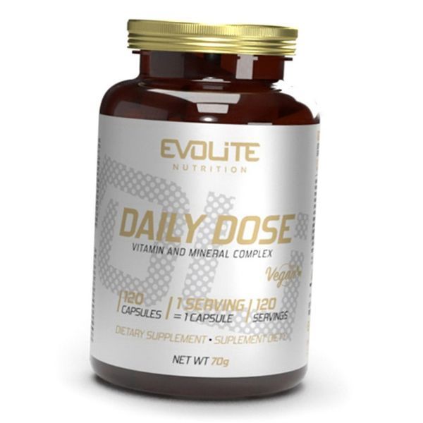 Мультивітамінні комплекси Evolite Nutrition Daily Dose 120 капс 22239 фото