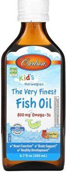 Омега 3 детский Carlson Labs Kid's The Very Finest Fish Oil 800 mg Omega-3s 200 мл персик 11528-04 фото