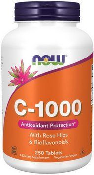 Витамин С NOW C-1000 with rose hips & bioflavonoids 250 таб 18134 фото