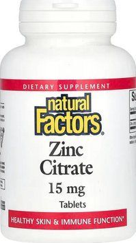 Цинк Natural Factors Zinc Citrate 15mg 30 таб 2956577161 фото
