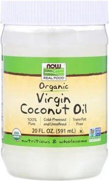 Кокосове масло NOW Foods Organic Virgin Coconut Oil 591 мл 18396 фото