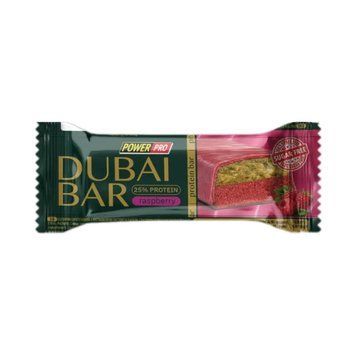 Протеїнові батончики Power Pro Dubai Bar 10х50g малина 3173985434 фото