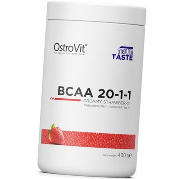 Аминокислоты BCAA Бсаа OstroVit BCAA 20-1-1 400 гр клубника 18757 фото