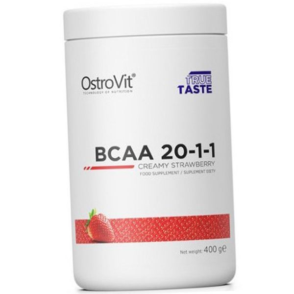 Аминокислоты BCAA Бсаа OstroVit BCAA 20-1-1 400 гр клубника 18757 фото