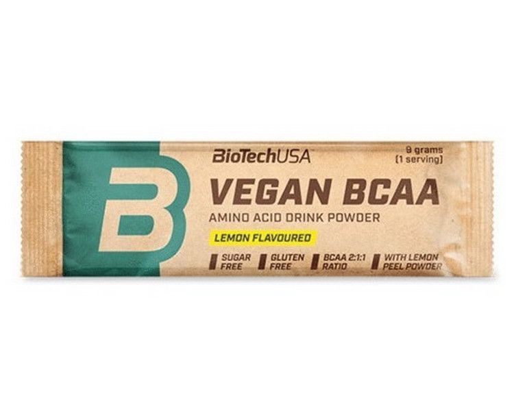 Веганський протеїновий батончик BioTech Vegan BCAA 9 г 19574 фото