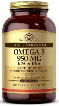 Solgar Omega 3 950 mg EPA & DHA, 100 капсул 18357 фото