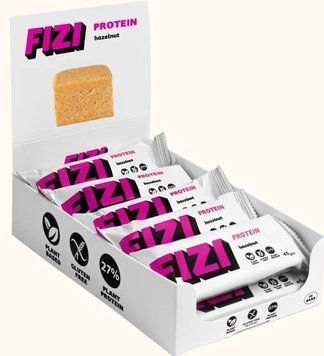 Батончики FIZI Protein Bar - 10х45g фундук 2956572102 фото