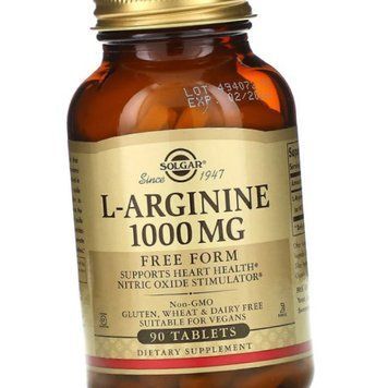 Аргинин Solgar L-Arginine 1000 mg 90 таблеток 11038 фото