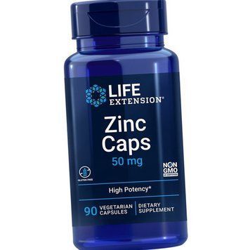 Монометионина цинка, цитрата цинка Life Extension Zinc Caps 50 mg 90 вег капсул 18711 фото