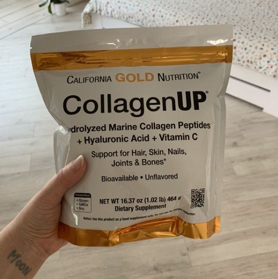 Пептиди морського колагену з гіалуроновою кислотою та вітаміном C California Gold Nutrition CollagenUP 464г 20612 фото