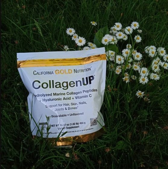 Пептиди морського колагену з гіалуроновою кислотою та вітаміном C California Gold Nutrition CollagenUP 464г 20612 фото