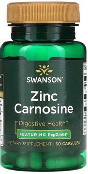Цинк карнозин Swanson Zinc Carnosine Featuring Pepzingi 60 сaps 2956571487 фото