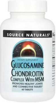 Глюкозамин Хондроитин МСМ Source Naturals Glucosamine Chondroitin Complex with MSM 60 таб 3028839835 фото