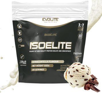 Сиворотковий білок Evolite Nutrition Iso Elite 500г страчателла 22162-07 фото