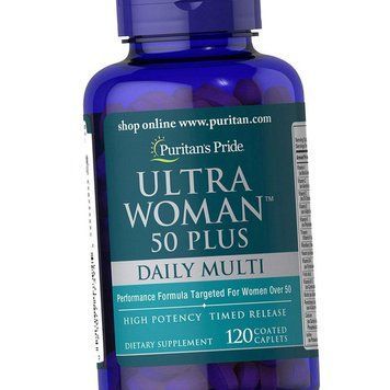 Витамины и минералы для женщин Ultra Woman 50 Plus Daily Multi Timed Release 120 таблеток 9268 фото