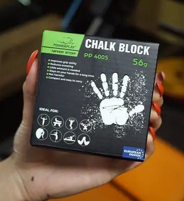 Спортивная магнезия PowerPlay Chalk Block 56 грамм 20985 фото