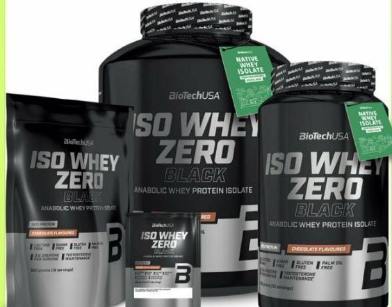 Спортивний сироватковий білок ізольят (протеїн) Iso Whey Zero Black 500 г 18828 фото