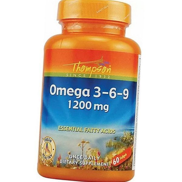 Омега 3 6 9 Thompson Omega 3-6-9 1200 mg 60 капсул Жирні кислоти 20455 фото