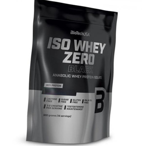 Спортивний сироватковий білок ізольят (протеїн) Iso Whey Zero Black 500 г 18828 фото