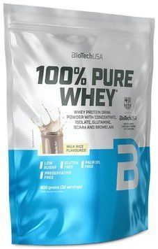 Сироватковий протеїн для набору м'язової маси та схуднення BioTech 100% Pure Whey 900 гр 3206091176 фото