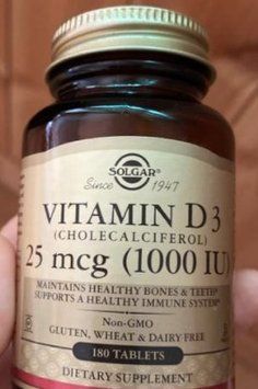 Вітамін Д3 Солгар Solgar Vitamin D3 1000 IU 180 таблеток 11525 фото