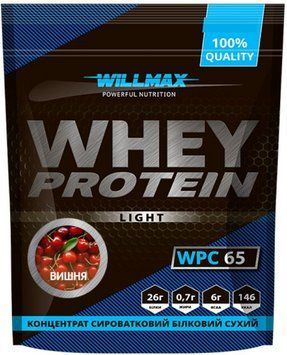 Сироватковий протеїн Willmax Whey Protein 65 1000 г вишня 10562-19 фото