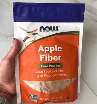 Яблочный пектин Яблочная клетчатка Now Foods Apple Fiber 340 грамм 20095 фото